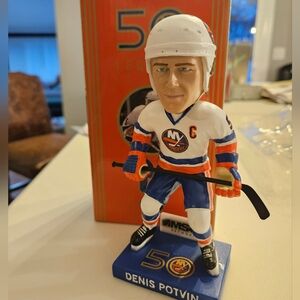 NY ISLANDERS DENIS POTVIN BOBBLEHEAD NHL 50th ANNIVERSARY